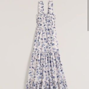 NEW Abercrombie and Fitch smocked bodice maxi dress